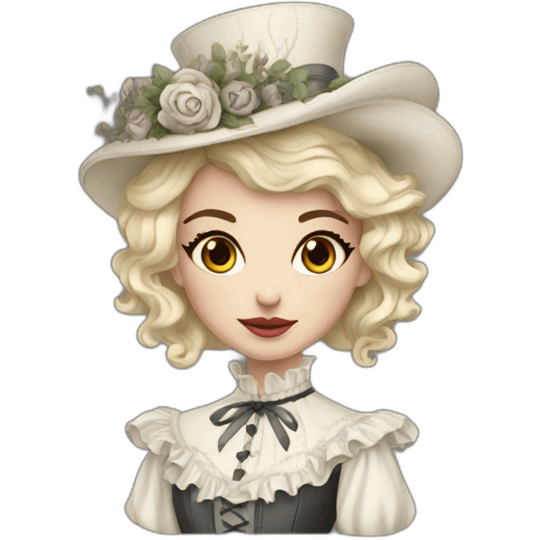 femme gothique victorienne emoji