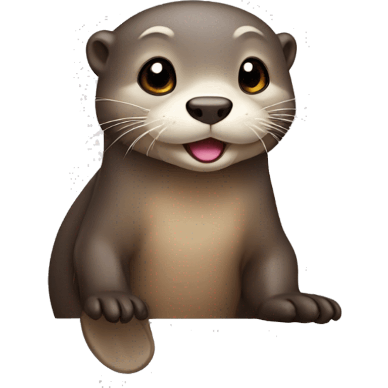 Cute otter emoji