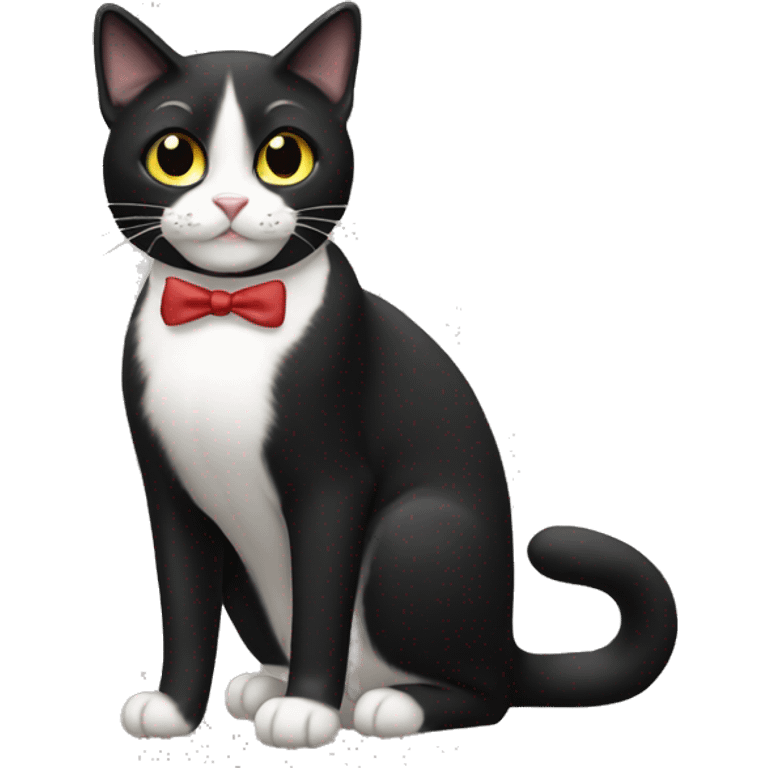 Tuxedo cat emoji