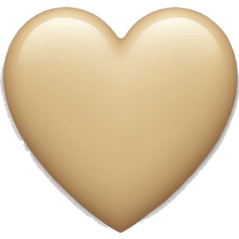 Beige heart  emoji