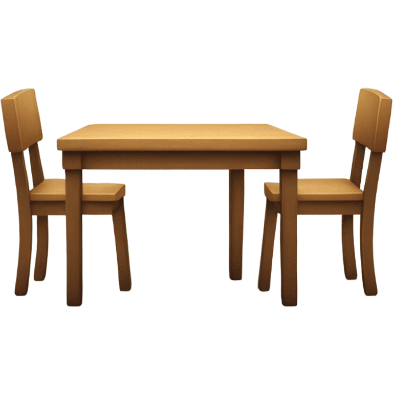 Table with human legs emoji