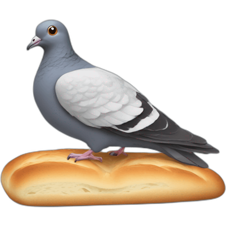 informal pigeon bread emoji