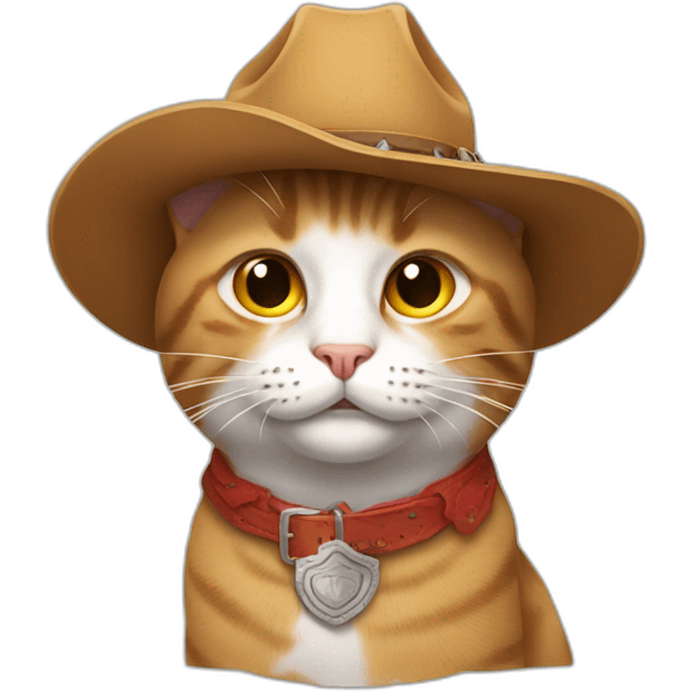 cat with a cowboy hat emoji