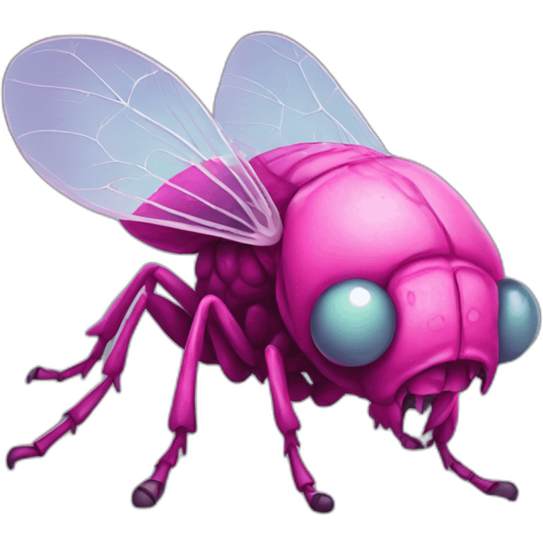 pink zombie fly emoji