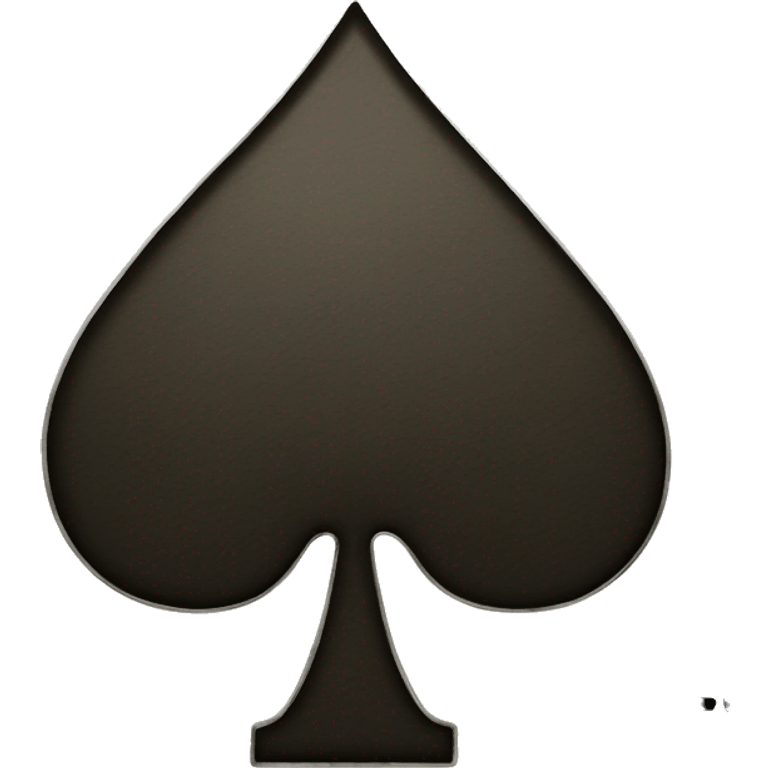 Ace of spades card emoji