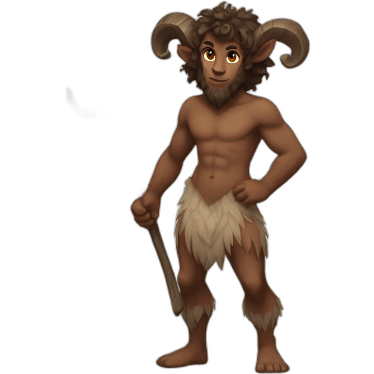 Male satyr full body emoji