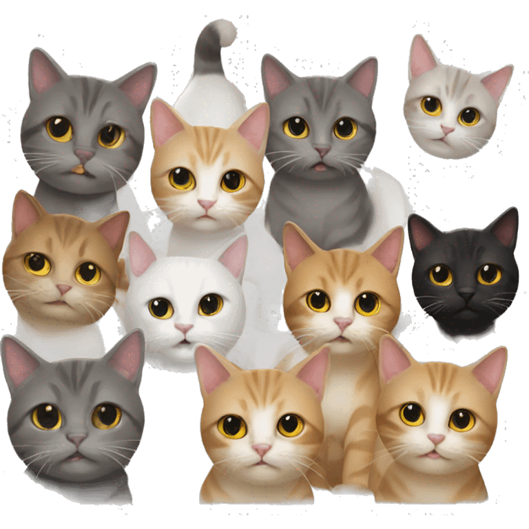 Cat party emoji