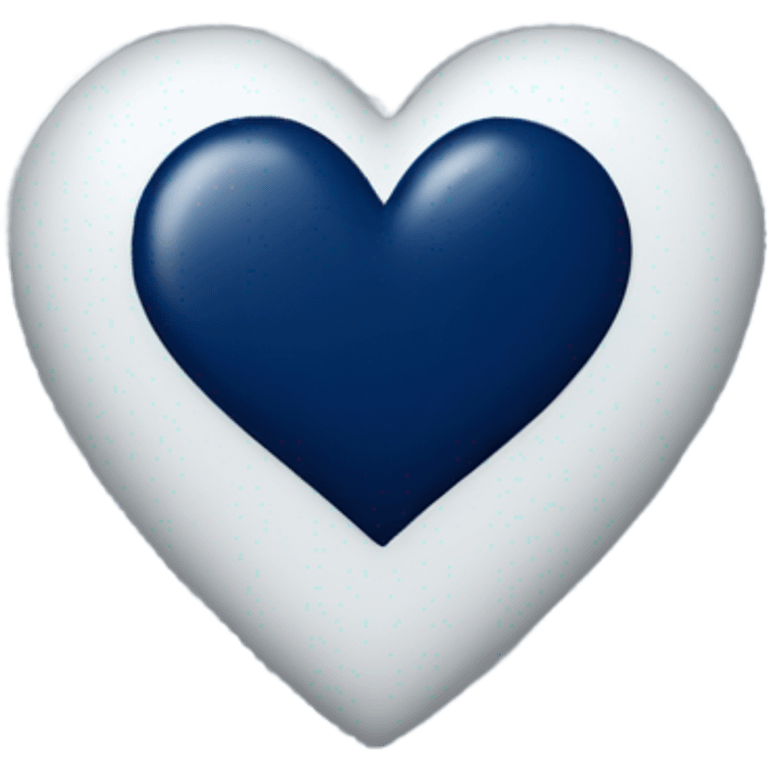 Navy blue heart emoji