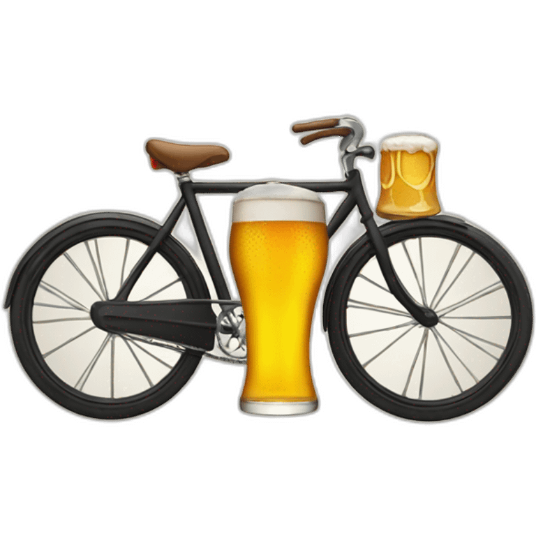 Bicycle and beer emoji