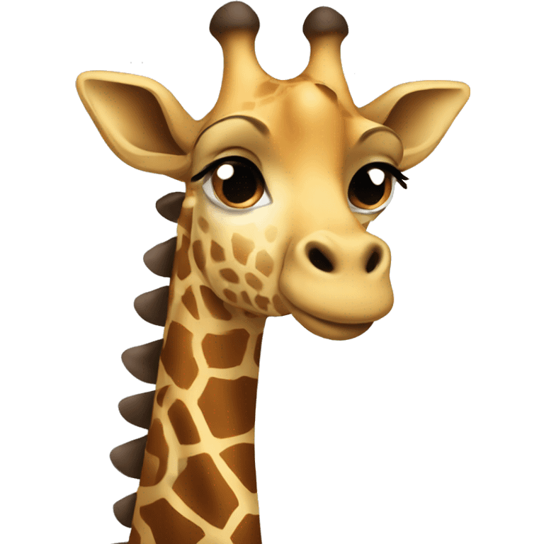 Giraffe wearing a hoodie emoji