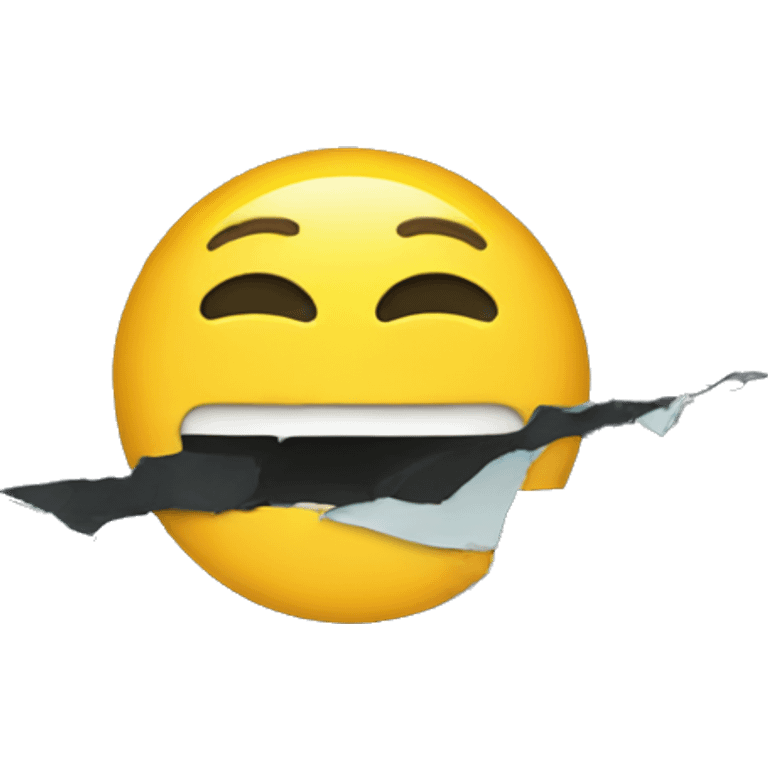 Broken windsheild emoji