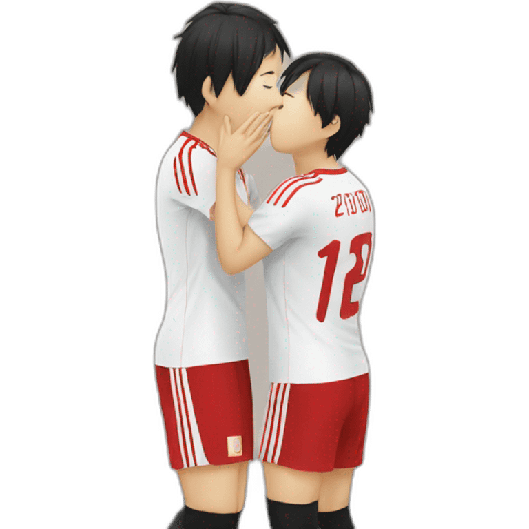 penalty kiss Japan emoji