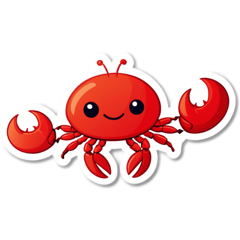 Cute little red lobster emoji