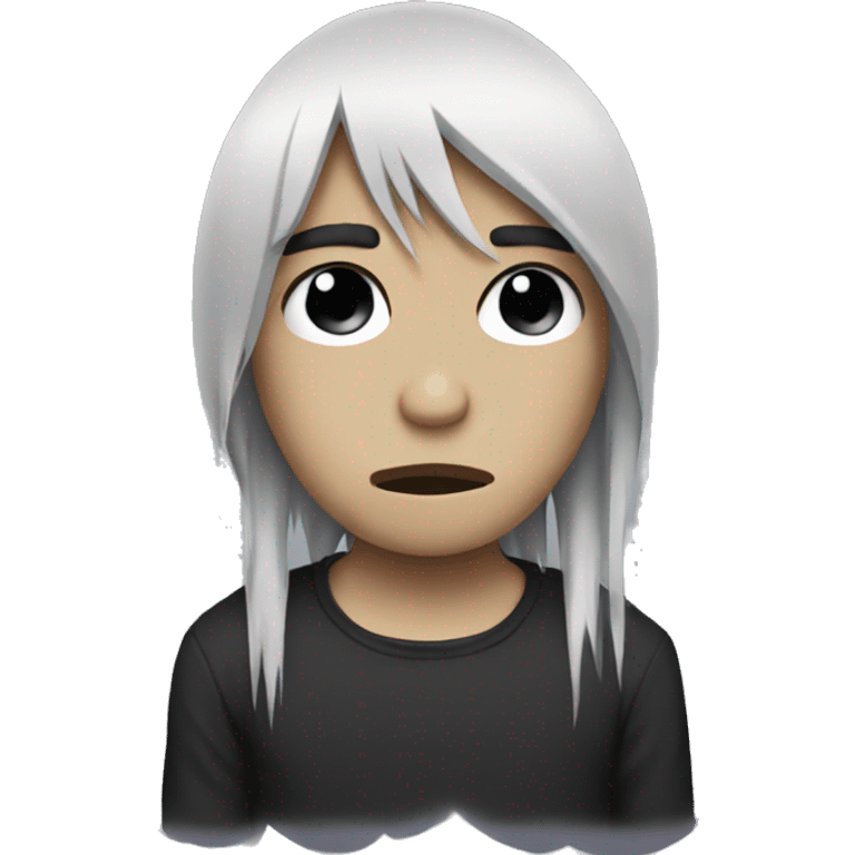 Sad emo emoji