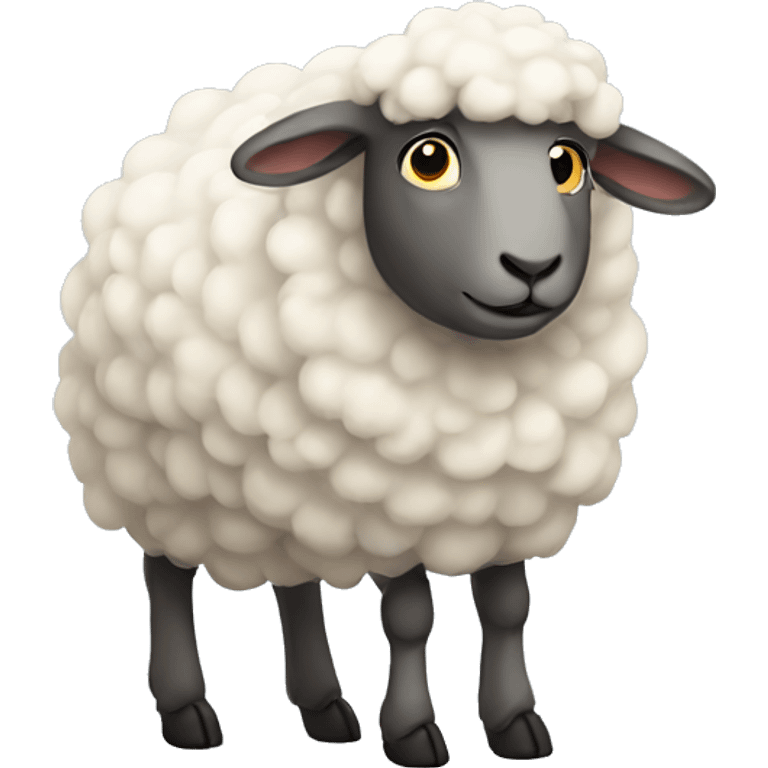 Sheep greeting emoji