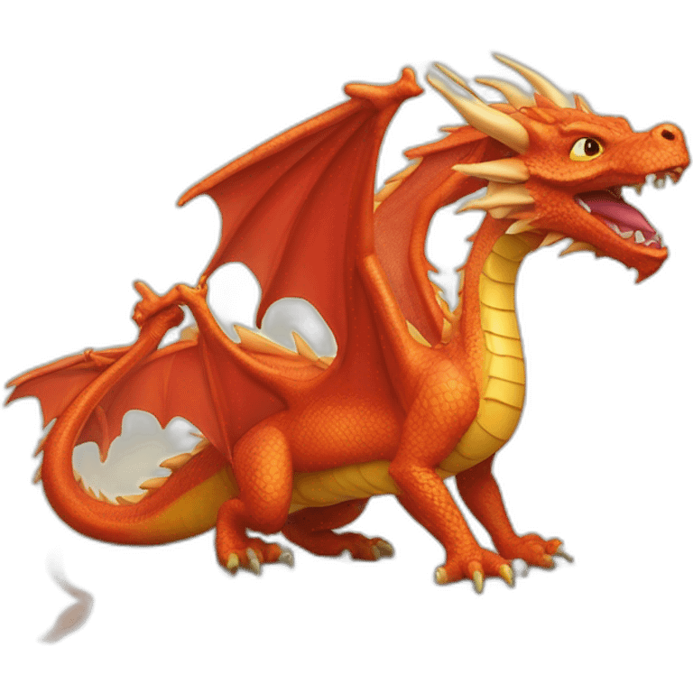 Dragon sur une abelli emoji