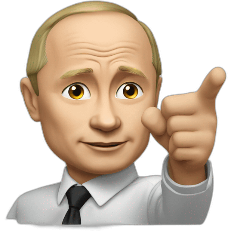 Vladimir putin pointing emoji