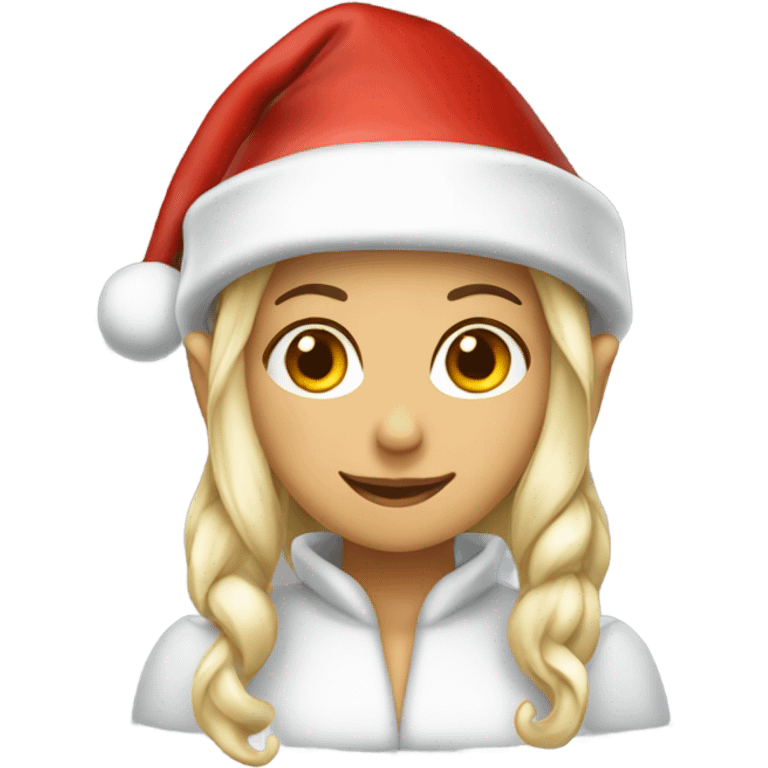 elf female santa hat emoji