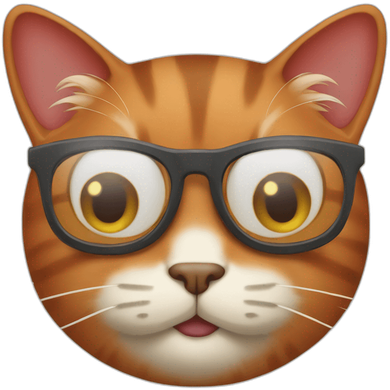 Morris the red intelligent cat smiling emoji