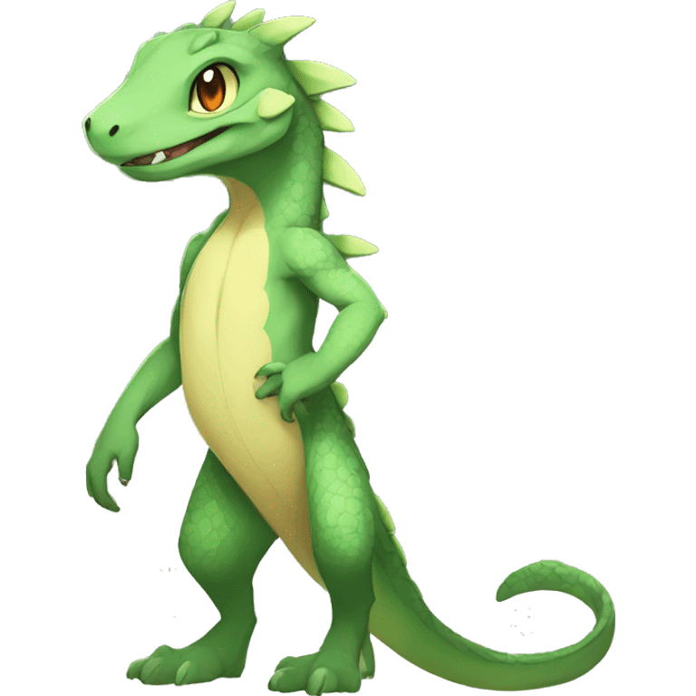 Anthro Sona Fakemon Reptile Full Body emoji