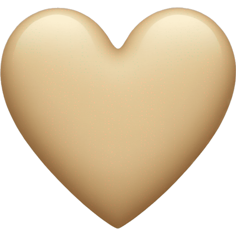 Beige heart emoji