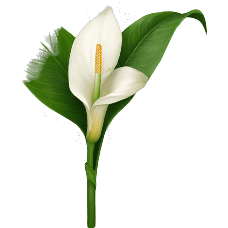 Peace lilies flower emoji