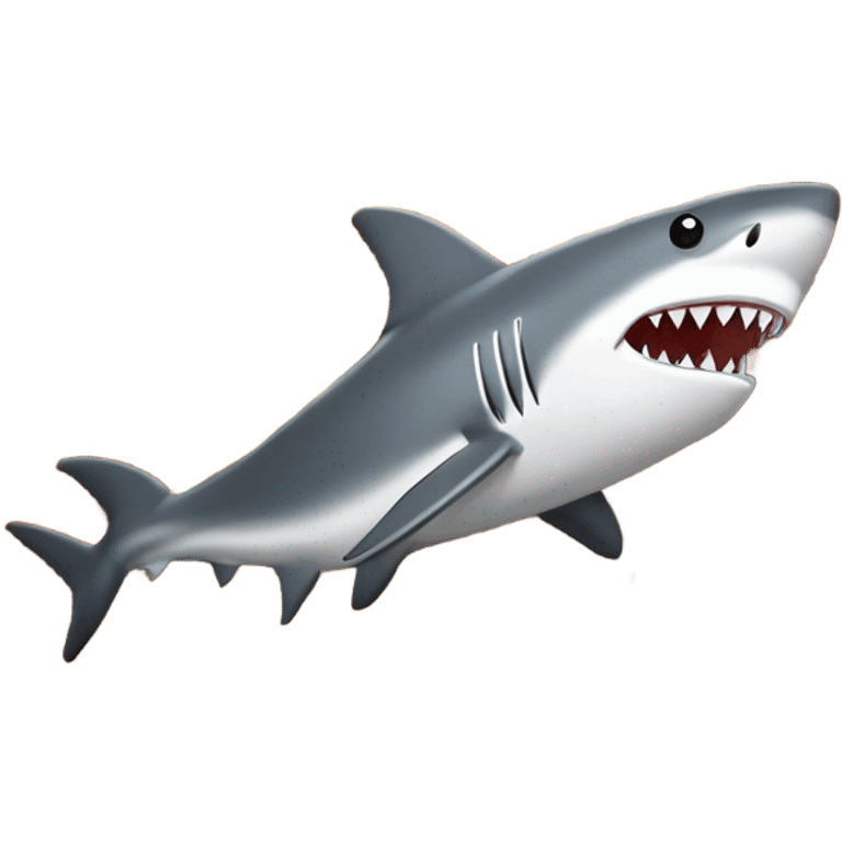 Shark eating fries emoji