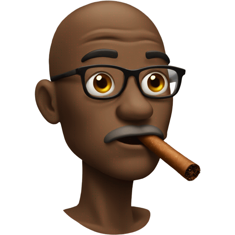 Emoji smoking a cigar  emoji