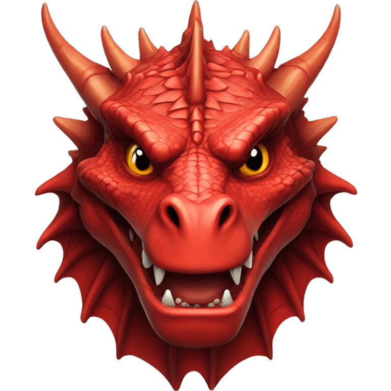 red dragon head in game of thrones style emoji