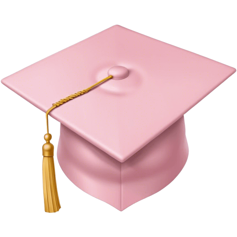 pale Pink graduation cap emoji