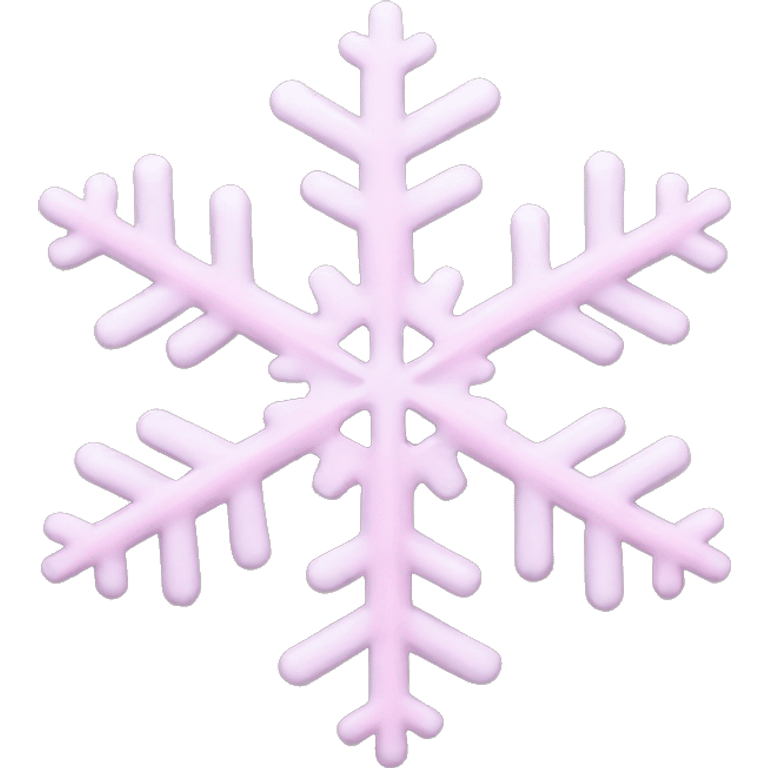 pastel pink snowflake  emoji