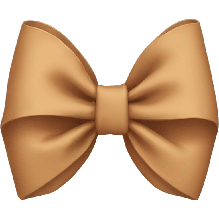 Tan bow emoji