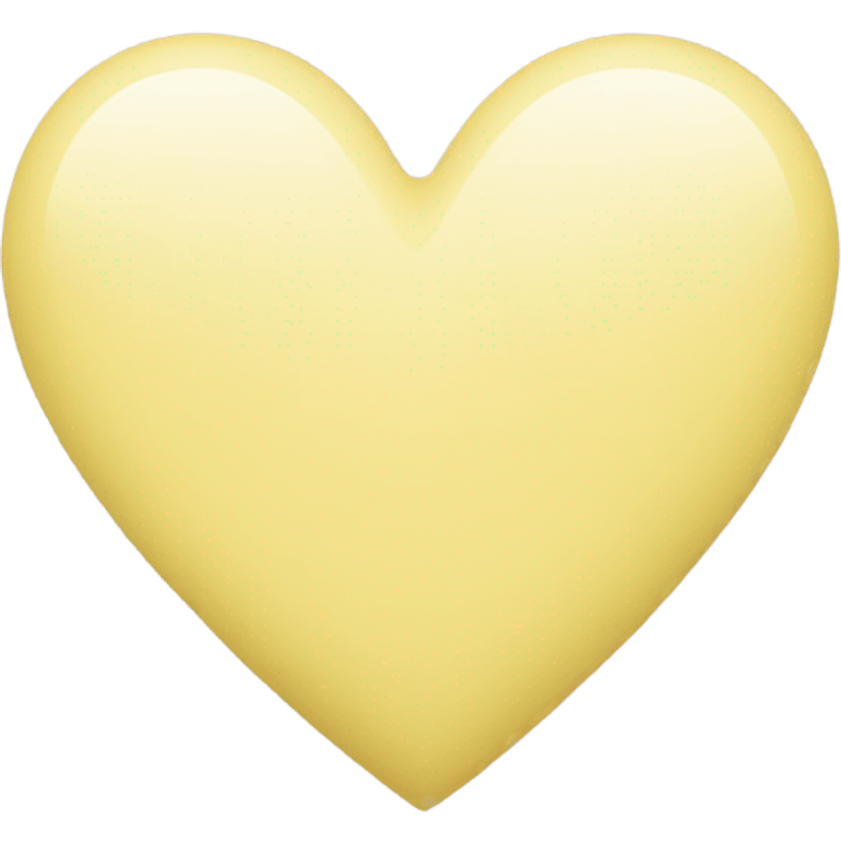 Pastel yellow heart  emoji