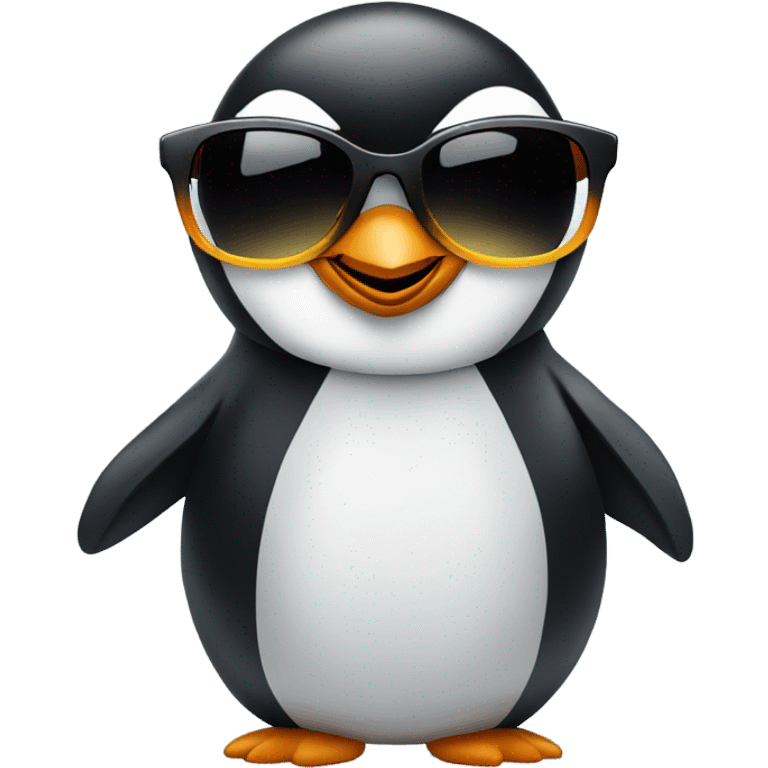 Penguin wearing sunglasses emoji