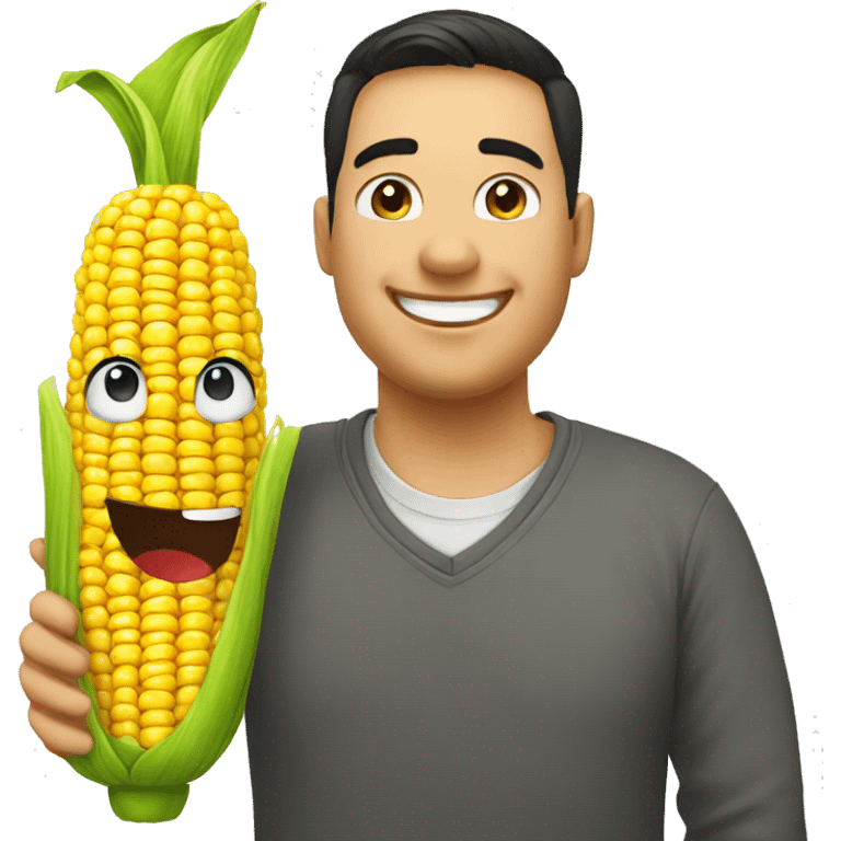 happy corn emoji