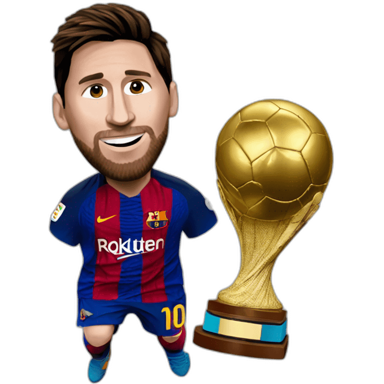 Messi ballon dor emoji