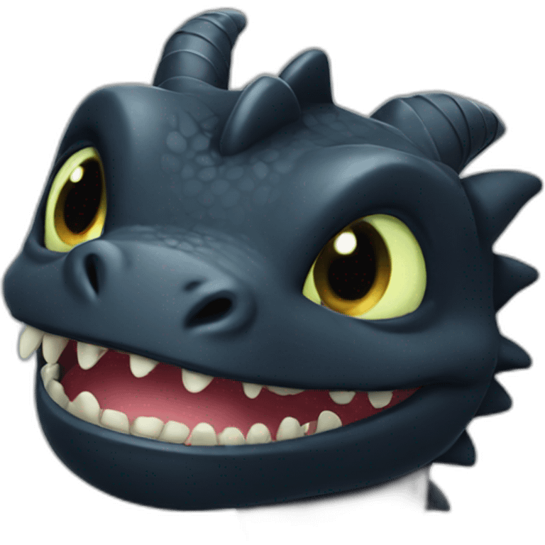 Toothless dragon emoji