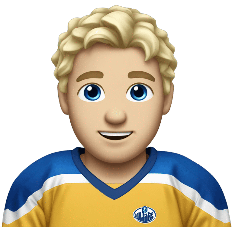 Hockey player blond hair blue eyes #12 emoji