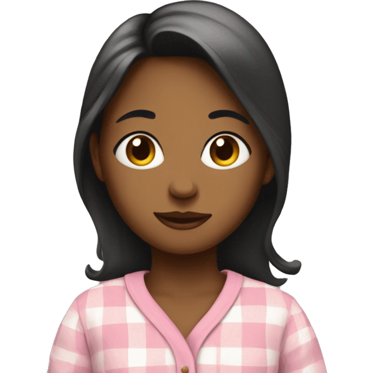 Girl wearing pajamas emoji