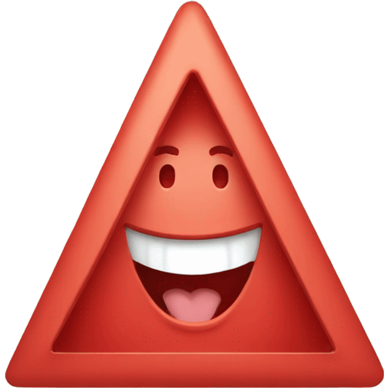 laughing red triangle emoji