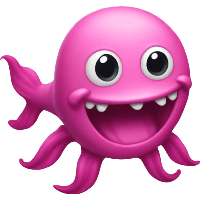 Pink sea creature emoji