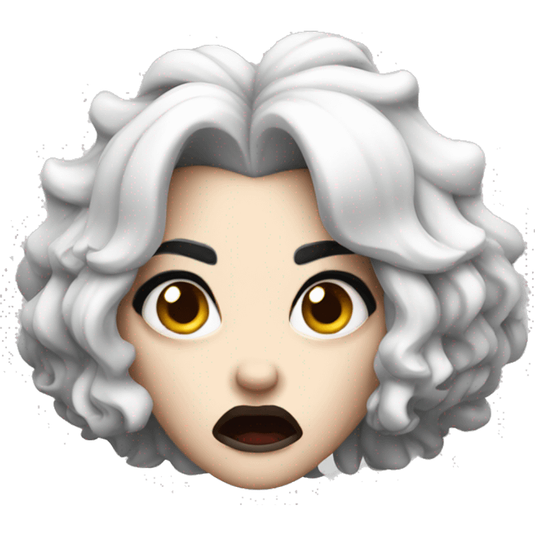 Angry cruela emoji