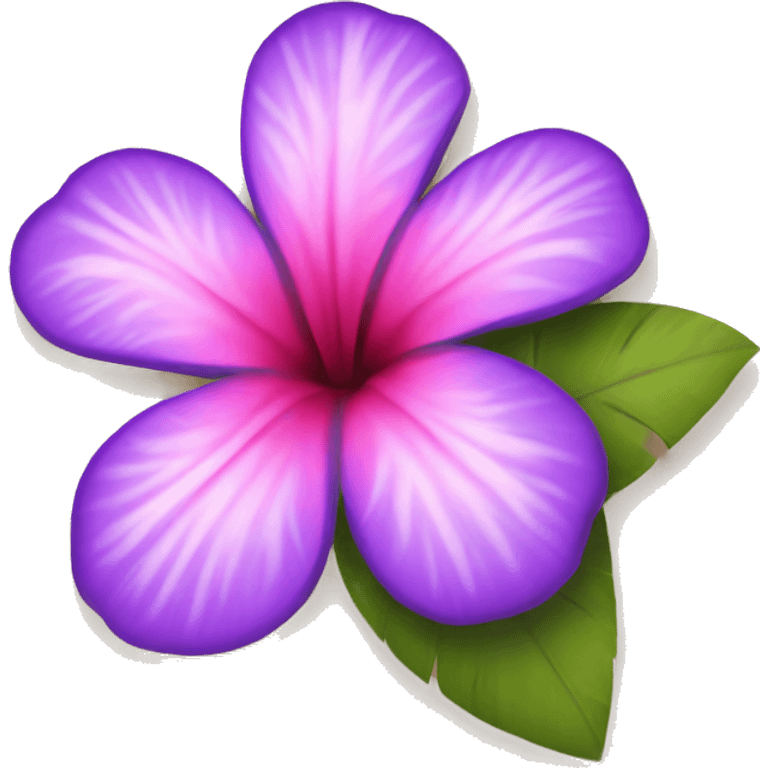 Hawaii flower pink and purple emoji