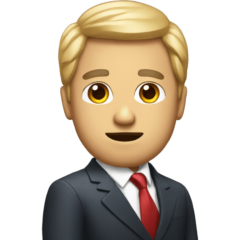 politician man with questions emoji