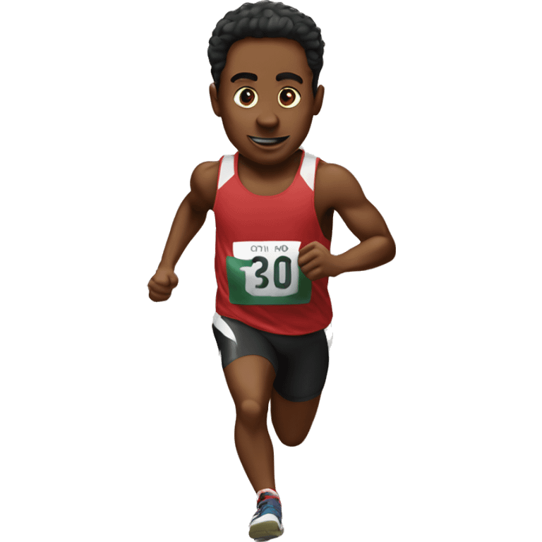 Ohio runner in 5K emoji