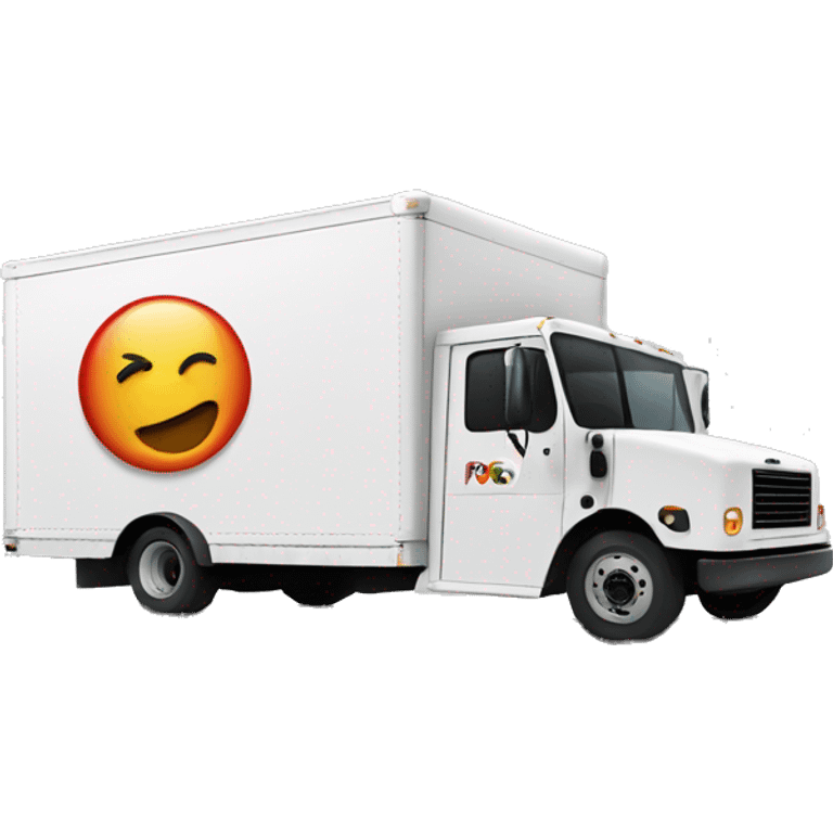 Boxtruck with letters "PGS” on the side emoji