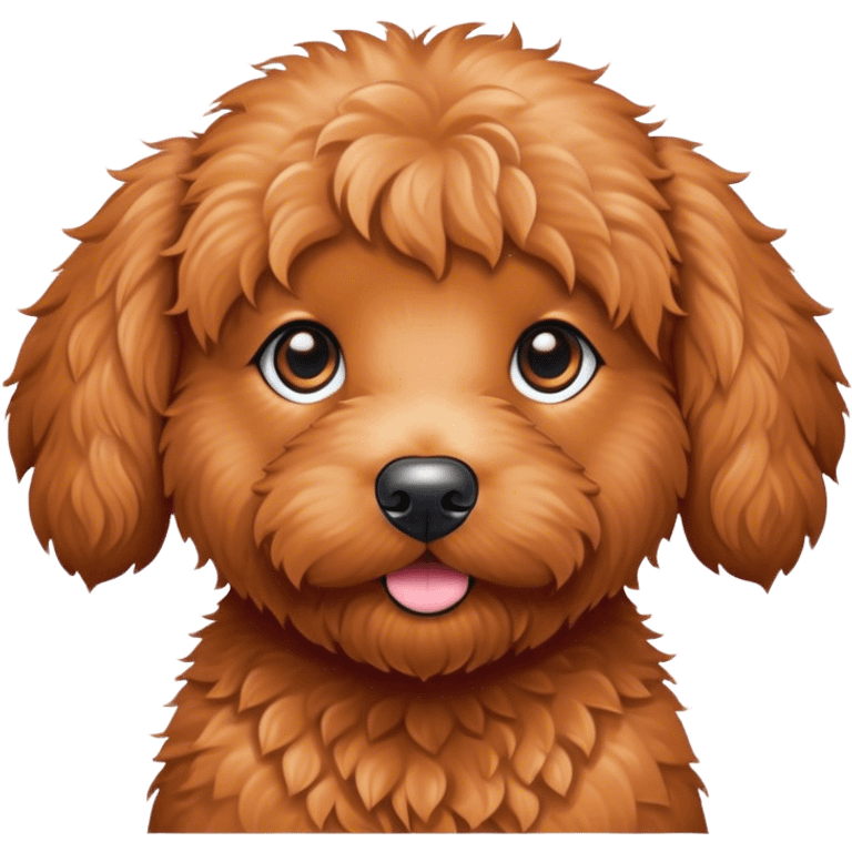 Red goldendoodle emoji