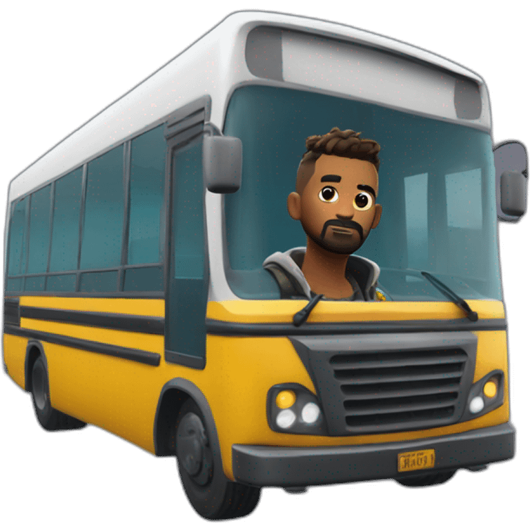 travis scot suspendu au bus de fortnite emoji