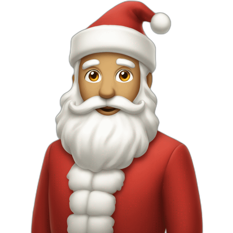 Elegant santa emoji