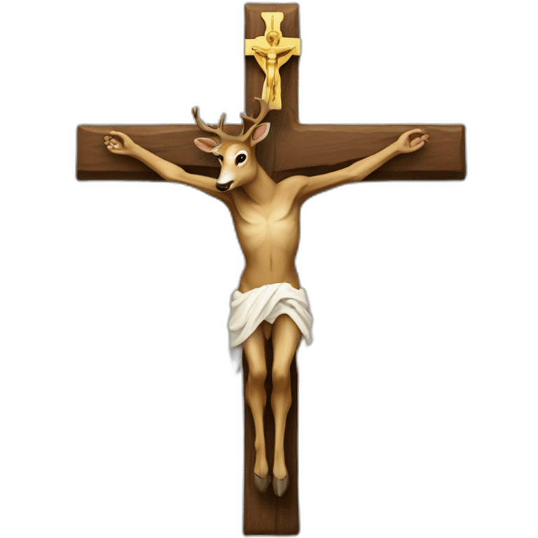 crucifix deer emoji